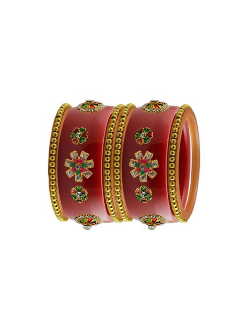 stones work kada bangle set - 18785769 - Very Small Image - 1