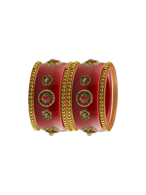 red stone stud acrylic bangle with very extra large size - 18785775 - Very Small Image - 1