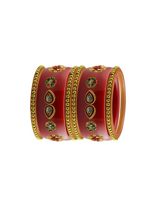 red stone stud acrylic bangle with very extra large size - 18785790 - Very Small Image - 1