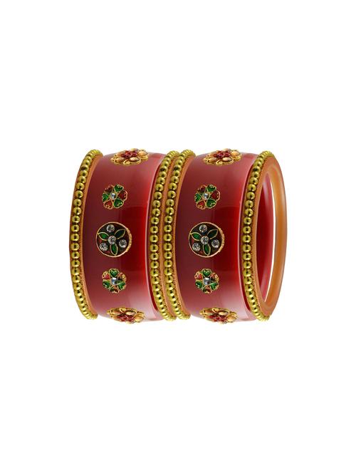 red stone stud acrylic bangle with very extra large size - 18785791 - Very Small Image - 1