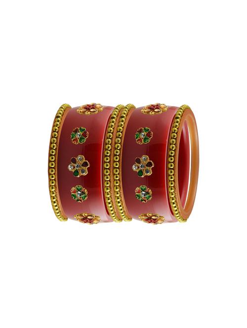 red stone stud acrylic bangle with very extra large size - 18785792 - Very Small Image - 1