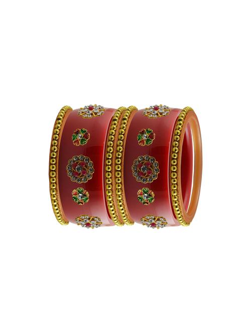 red stone stud acrylic bangle with very extra large size - 18785809 - Very Small Image - 1