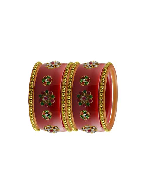 red stone stud acrylic bangle with very extra large size - 18785811 - Very Small Image - 1