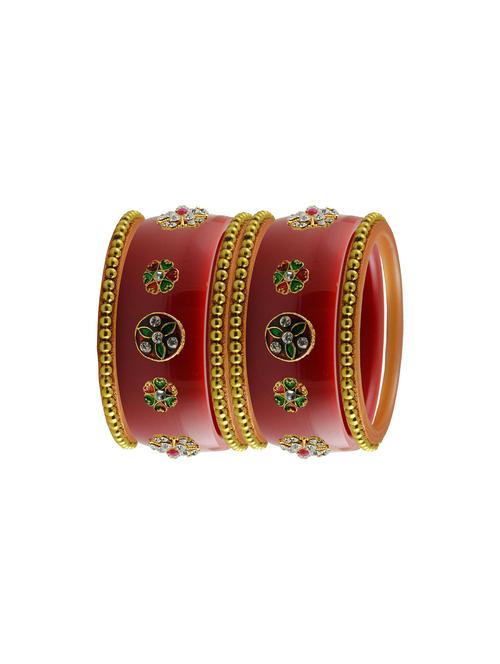 red stone stud acrylic bangle with very extra large size - 18785816 - Very Small Image - 1