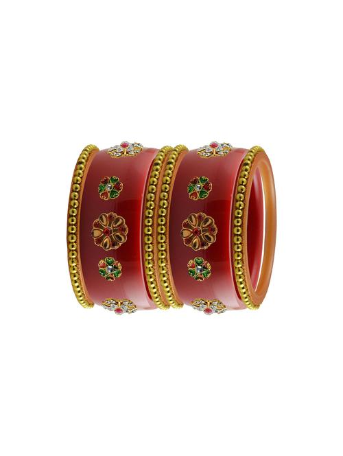 red stone stud acrylic bangle with very extra large size - 18785825 - Very Small Image - 1