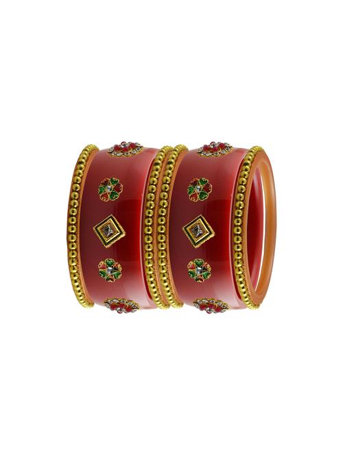 red stone stud acrylic bangle with very extra large size - 18785839 - Very Small Image - 1