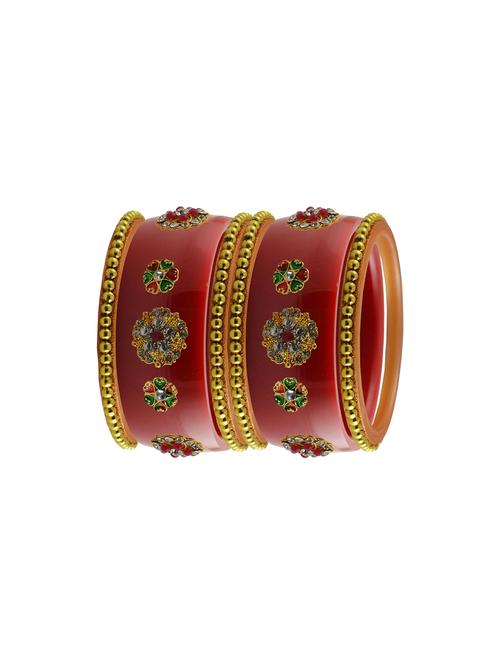 red stone stud acrylic bangle with very extra large size - 18785849 - Very Small Image - 1