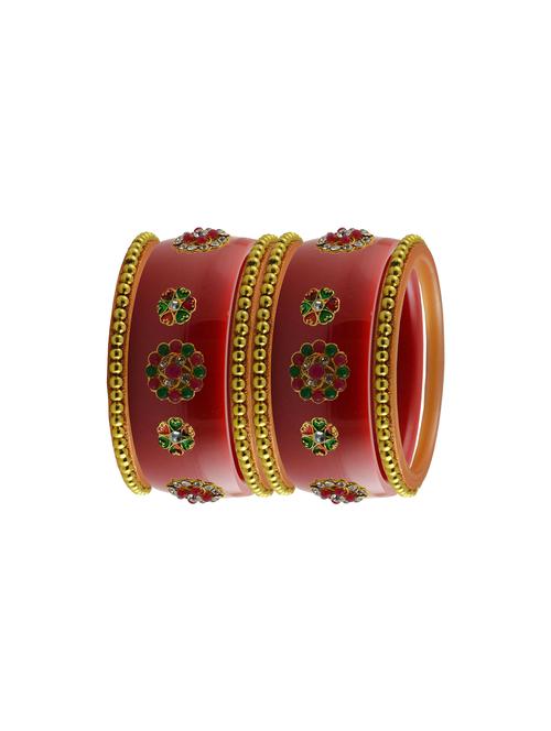red stone stud acrylic bangle with very extra large size - 18785851 - Very Small Image - 1