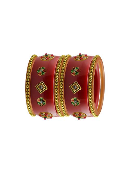 red stone stud acrylic bangle with very extra large size - 18785864 - Very Small Image - 1