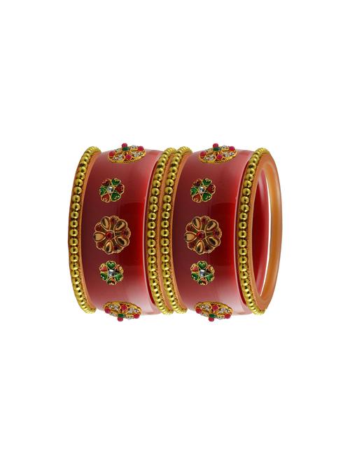 red stone stud acrylic bangle with very extra large size - 18785875 - Very Small Image - 1