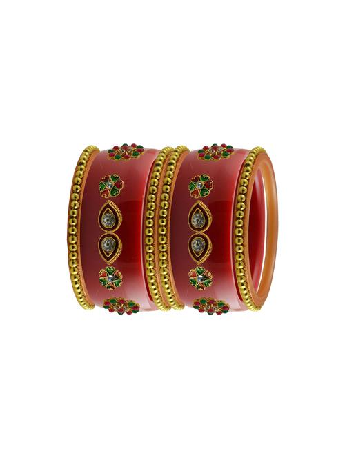 red stone stud acrylic bangle with very extra large size - 18785892 - Very Small Image - 1