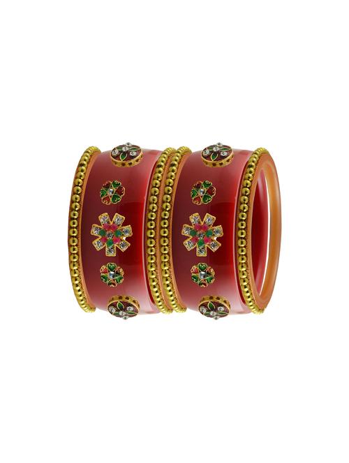 red stone stud acrylic bangle with very extra large size - 18785914 - Very Small Image - 1