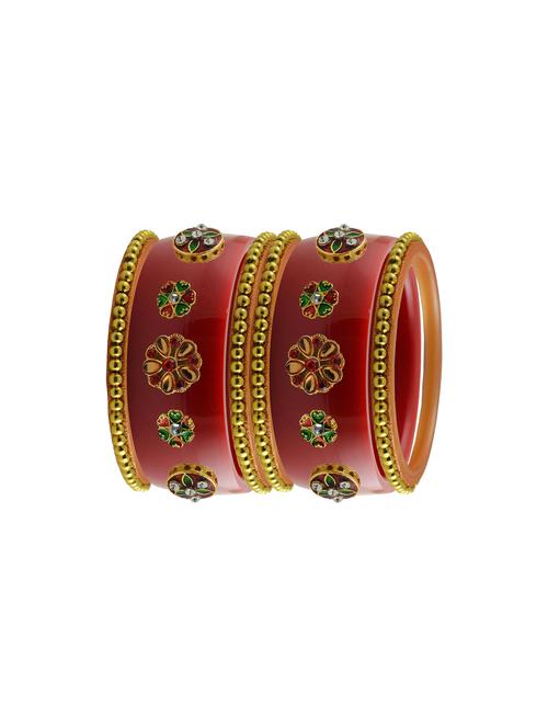 red stone stud acrylic bangle with very extra large size - 18785918 - Very Small Image - 1