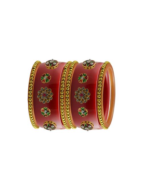 red stone stud acrylic bangle with very extra large size - 18785926 - Very Small Image - 1