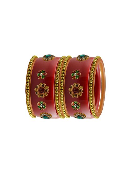 red stone stud acrylic bangle with very extra large size - 18785935 - Very Small Image - 1