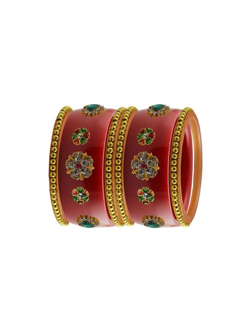 red stone stud acrylic bangle with very extra large size - 18785946 - Very Small Image - 1