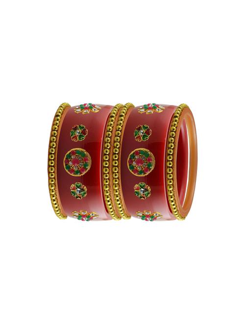 red stone stud acrylic bangle with very extra large size - 18785960 - Very Small Image - 1