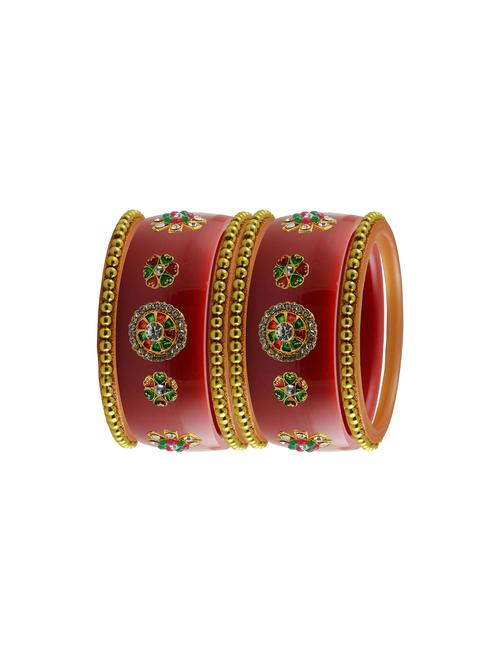 red stone stud acrylic bangle with very extra large size - 18785972 - Very Small Image - 1