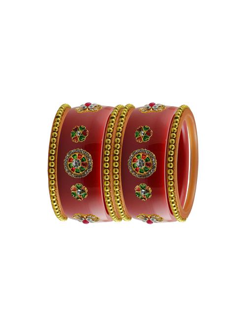 red stone stud acrylic bangle with very extra large size - 18785993 - Very Small Image - 1
