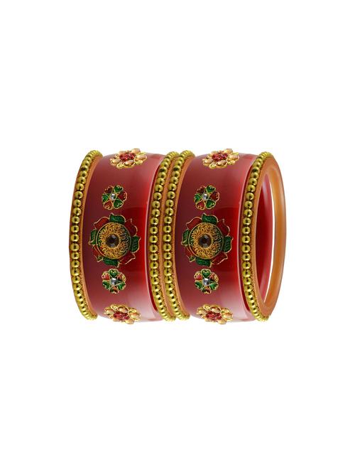 red stone stud acrylic bangle with very extra large size - 18786024 - Very Small Image - 1