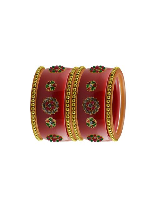 red stone stud acrylic bangle with very extra large size - 18786038 - Very Small Image - 1