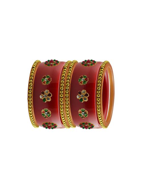 red stone stud acrylic bangle with very extra large size - 18786042 - Very Small Image - 1