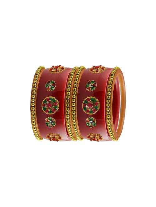 red stone stud acrylic bangle with very extra large size - 18786047 - Very Small Image - 1