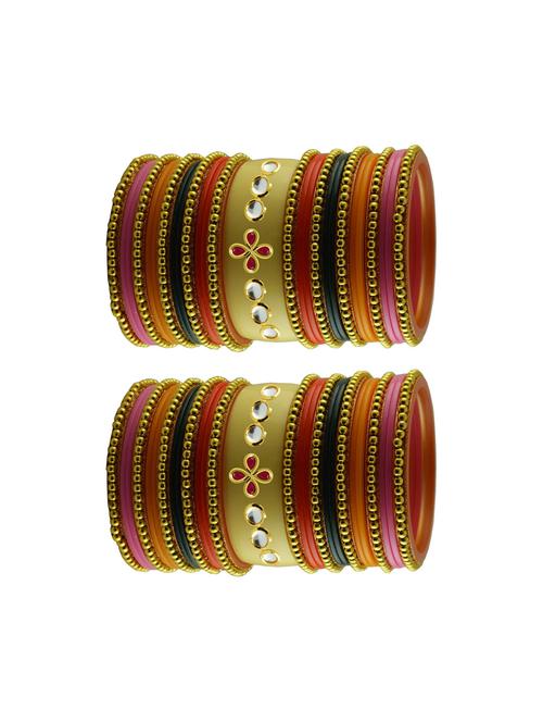 multi stone stud acrylic bangle with very extra large size - 18786071 - Very Small Image - 1