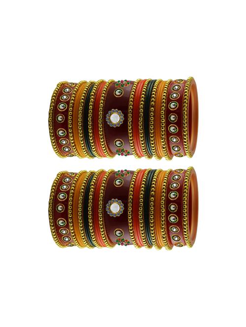 multi stone stud acrylic bangle with very extra large size - 18786115 - Very Small Image - 1