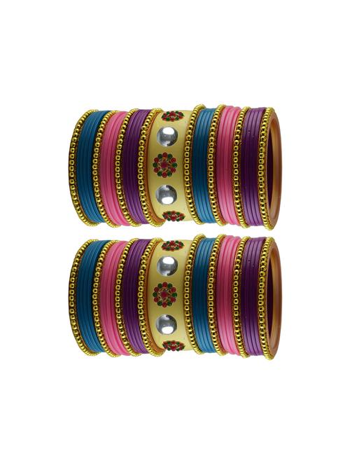 multi stone stud acrylic bangle with very extra large size - 18786215 - Very Small Image - 1
