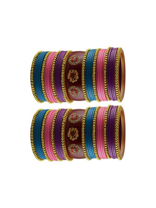 multi stone stud acrylic bangle with very extra large size - 18786228 - Very Small Image - 1