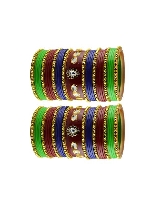 multi stone stud acrylic bangle with very extra large size - 18786239 - Very Small Image - 1