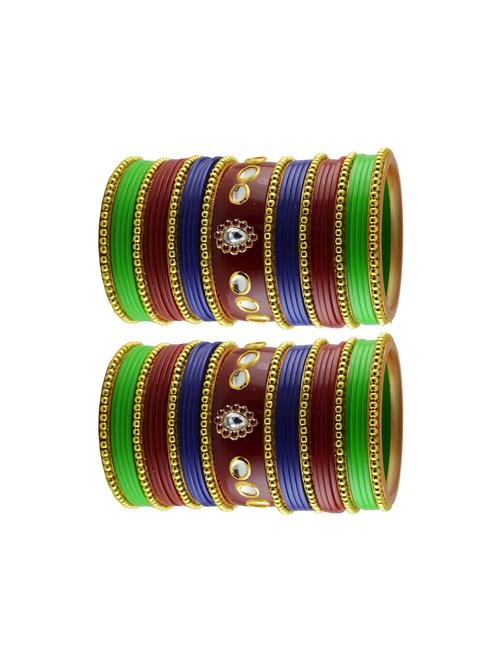 multi stone stud acrylic bangle with very extra large size - 18786240 - Very Small Image - 1
