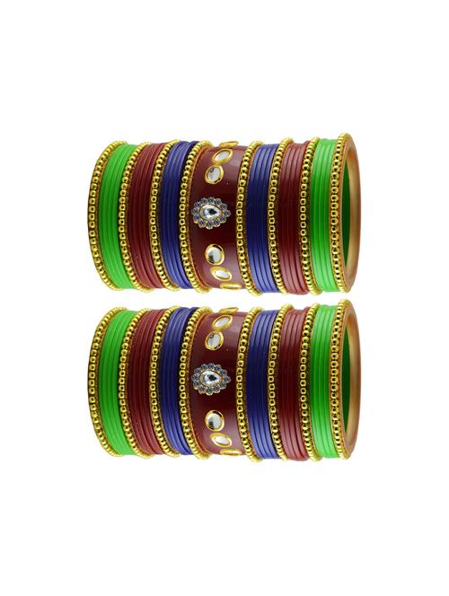 multi stone stud acrylic bangle with very extra large size - 18786249 - Very Small Image - 1