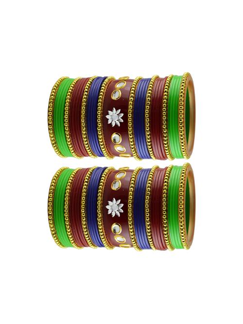 multi stone stud acrylic bangle with very extra large size - 18786262 - Very Small Image - 1
