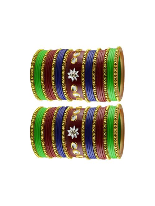 multi stone stud acrylic bangle with very extra large size - 18786263 - Very Small Image - 1