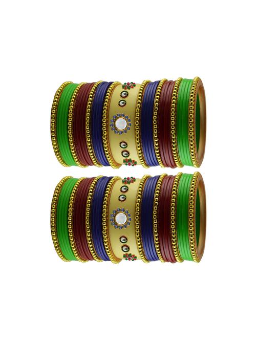 multi stone stud acrylic bangle with very extra large size - 18786267 - Very Small Image - 1