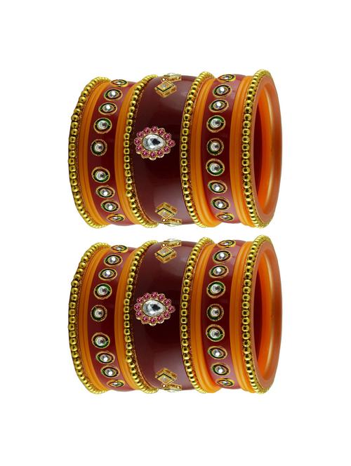 multi stone stud acrylic bangle - 18786388 - Very Small Image - 1
