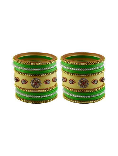 green stone stud acrylic bangle - 18786593 - Very Small Image - 1