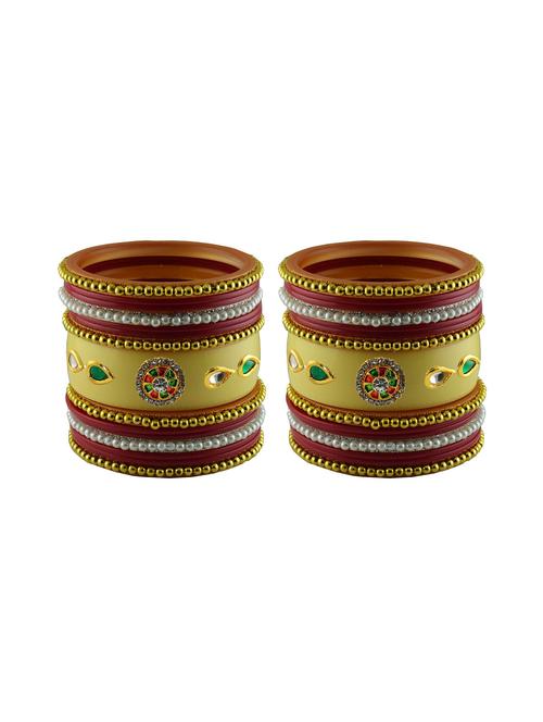 red stone stud acrylic bangle - 18786634 - Very Small Image - 1