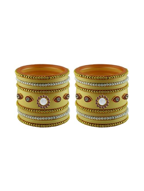 cream stone stud acrylic bangle - 18786669 - Very Small Image - 1