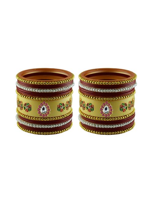 cream stone stud acrylic bangle - 18786676 - Very Small Image - 1
