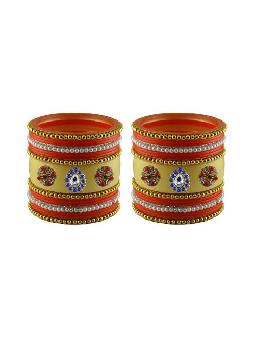 orange stone stud acrylic bangle - 18786718 - Very Small Image - 1