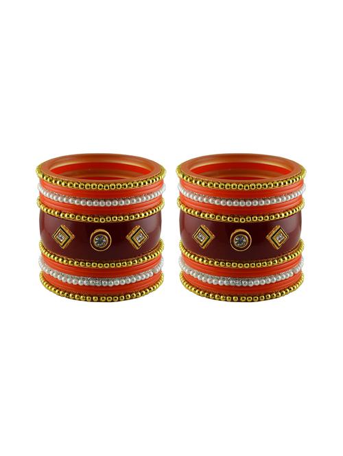 orange stone stud acrylic bangle - 18786722 - Very Small Image - 1