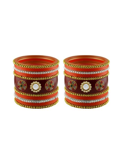 stone studded acrylic bangles - 18786727 - Very Small Image - 1