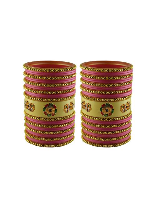 stone studded acrylic bangles - 18786736 - Very Small Image - 1