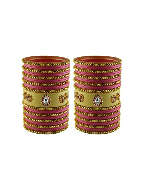 stone studded acrylic bangles - 18786737 - Very Small Image - 1