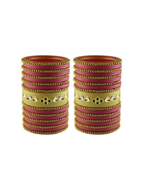 stone studded acrylic bangles - 18786738 - Very Small Image - 1