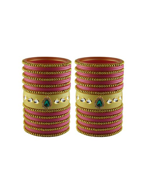 stone studded acrylic bangles - 18786742 - Very Small Image - 1
