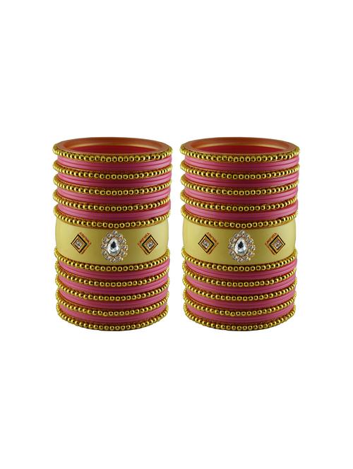 stone studded acrylic bangles - 18786750 - Very Small Image - 1